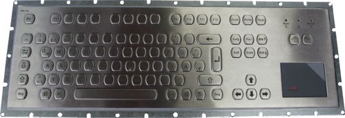 Edelstahl Einbau Tastatur mit Mauspad