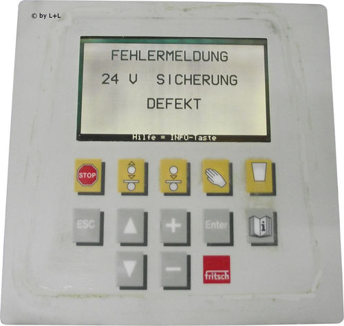 Reparatur Sütron Fritsch Bedienpanel Rollfix 60-650 Type 81024.000